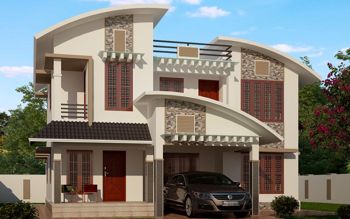 2000 sqft kerala modern house design